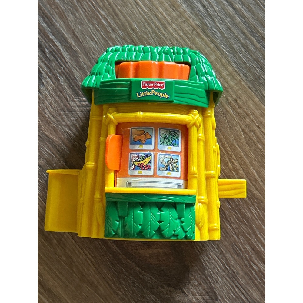 Fisher Price Little People Snack Stand Tropical Safari Hut Zoo Replacement